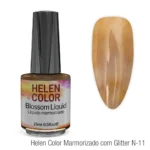Líquido marmorizado Helen Color 15ml - Com Glitter - N-11