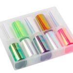 Caixa foil colorido neon