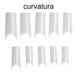 Tips Curvatura C Quadrada com 500 (leitosa)