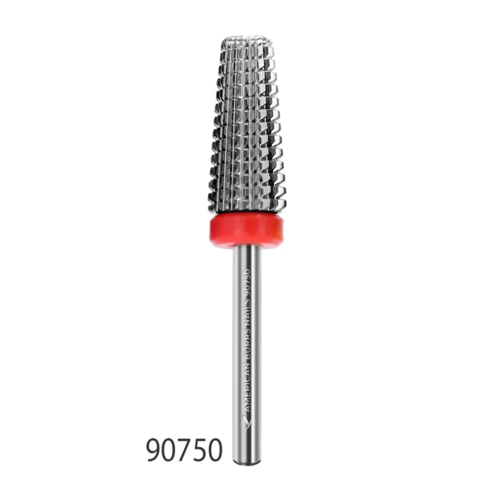 Broca de Tungstênio ExpertTouch Tronco-Cônica Topo Reto Nº 90750 – American Burrs Nails - Imagem 1