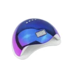 Cabine de unha Sun 5 Cromada 48w Profissional Azul e Rosa