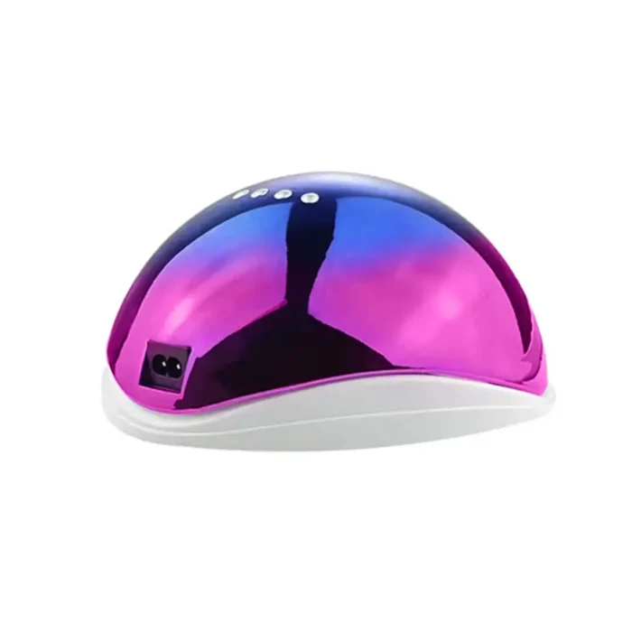 Cabine de unha Sun 5 Cromada 48w Profissional Azul e Rosa - Imagem 2