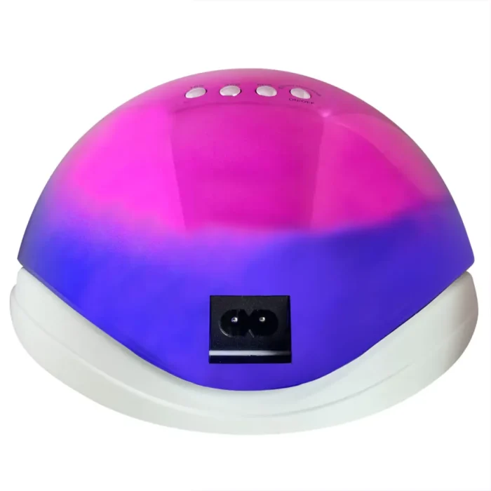 Cabine de unha Sun 5 Cromada 48w Profissional Rosa e Azul - Imagem 2