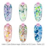 Kit 12 Cores Bobo Magic (gel com glitter) - Imagem 3