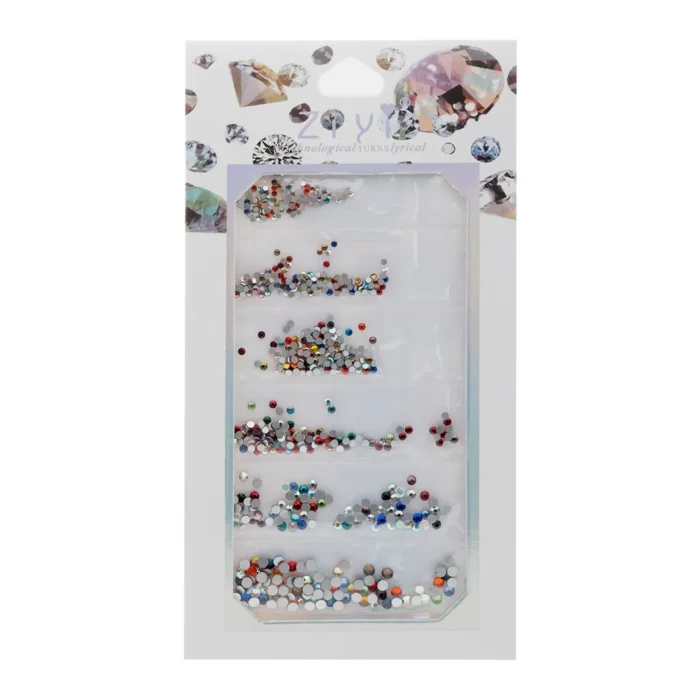 Cartela de Cristais Estilo Swarovski sortidos - Imagem 1