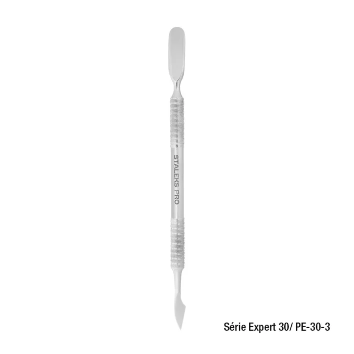 Espátula de Cutícula Staleks Pro - PE-30-3 - Série Expert 30 - Empurrador Arredondado e Removedor - Imagem 1
