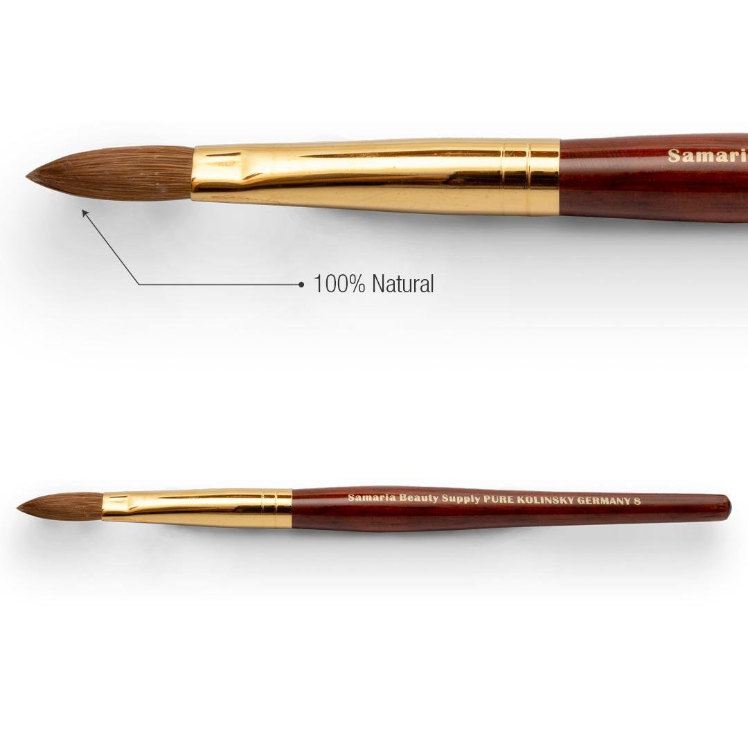 IMG-20210413-WA0020.jpg Pincel Acrílico nº8 Samaria Beauty 100% Kolinsky - Imagem 1