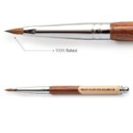 Pincel 3D nº2 Cabo de Madeira Helen Color 100% Kolinsky