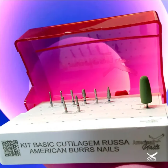 Kit Basic para Técnica de Manicure Russa American Burrs Nails - Imagem 6