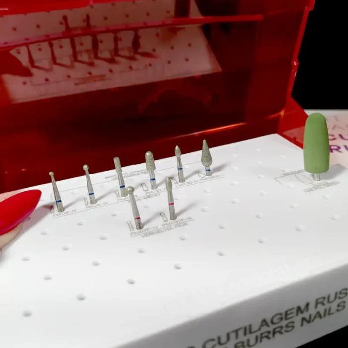 Kit Basic para Técnica de Manicure Russa American Burrs Nails - Imagem 7