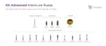 Kit Advanced para Técnica de Manicure Russa American Burrs Nails - Imagem 6