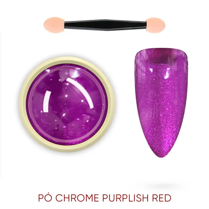 Pó Chrome Helen Color - Purplish Red - Imagem 1
