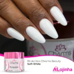 Pó Acrílico Charms Beauty - Soft White - 40g (secagem lenta) - Imagem 2