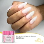 Pó Acrílico Charms Beauty - Light Snow - 40g - Imagem 2