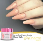 Pó Acrílico Charms Beauty - Glossy Nude - 40g - Imagem 2