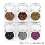 Caixa Glitter Helen Color 6 unidades #09