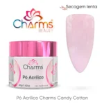 Pó Acrílico Charms Beauty - Candy Cotton - 40g (secagem lenta)