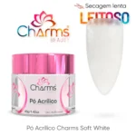 Pó Acrílico Charms Beauty - Soft White - 40g (secagem lenta)